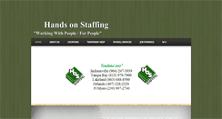 Desktop Screenshot of handsonstaffing.com